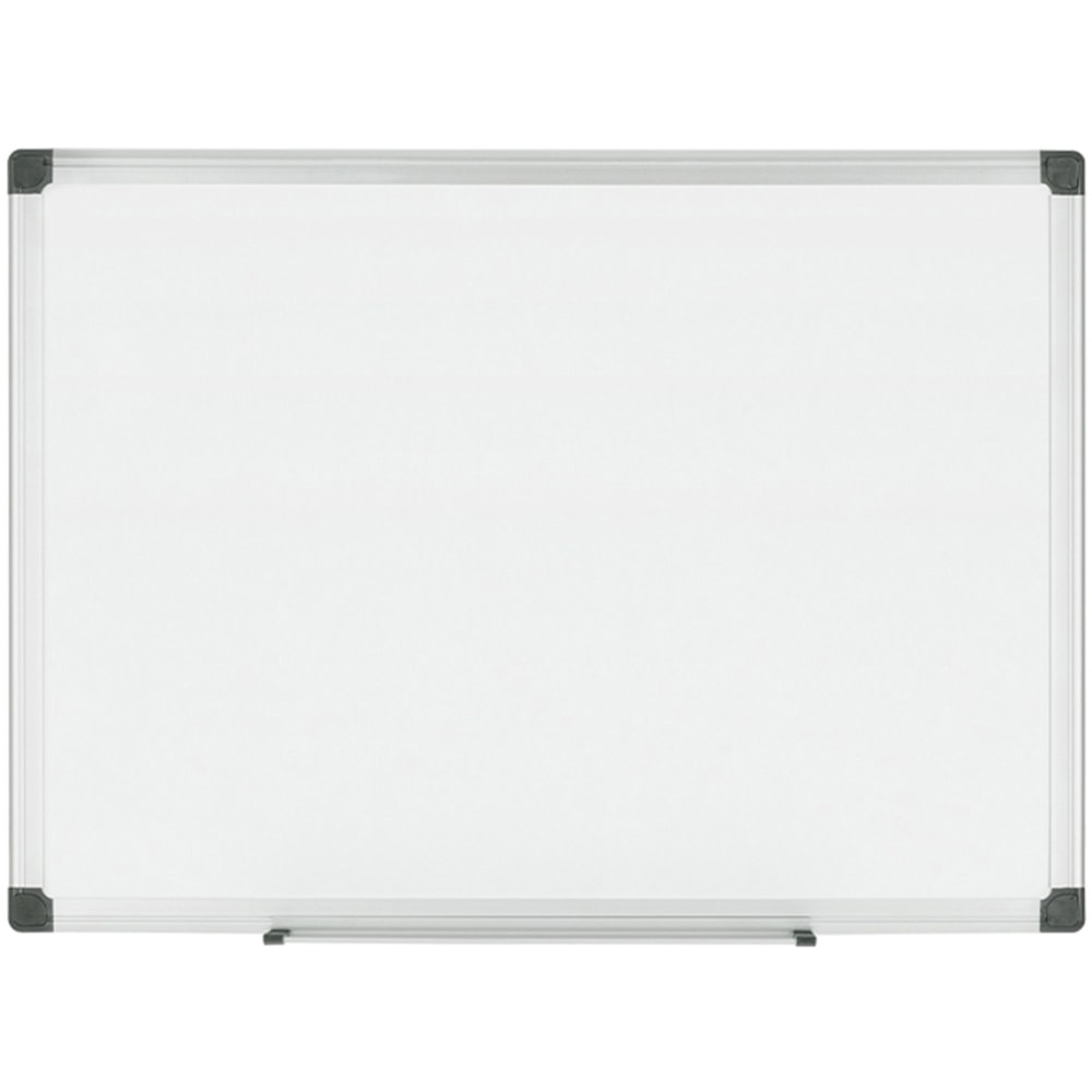 Bi-silque Bi Office Maya Magnetic Dry-Erase Whiteboard, 960in x 484in, Aluminum Frame With Silver Finish