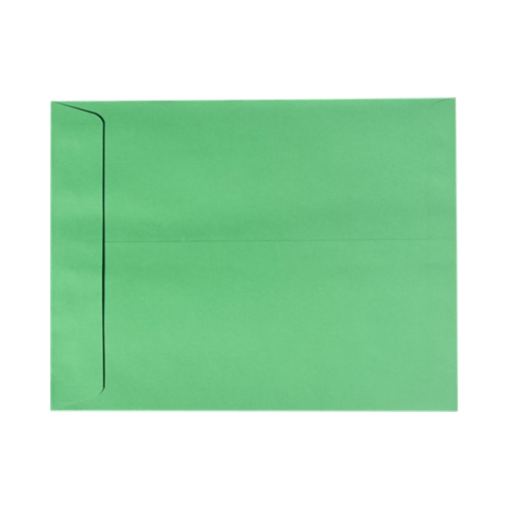 LUX Open-End 9in x 12in Envelopes, Peel & Press Closure, Holiday Green, Pack Of 500