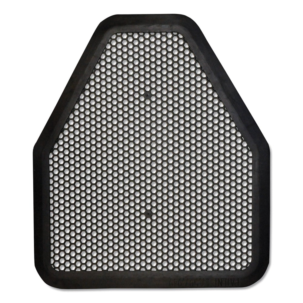 TOLCO Urinal Mat, 20.75 x 18.5, Black, 6/Carton