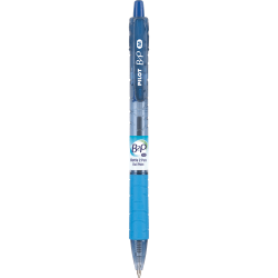Pilot B2P "Bottle To Pen" Retractable Ballpoint Pens, Medium Point, 1.0 mm, 82% Recycled, Translucent Blue Barrels, Blue Ink, Pack Of 12