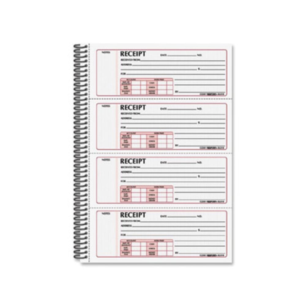 Rediform Money Receipt Book - 300 Sheet(s) - Wire Bound - 2 Part - Carbonless Copy - 7 5/8inx11in Sheet Size - 8L810