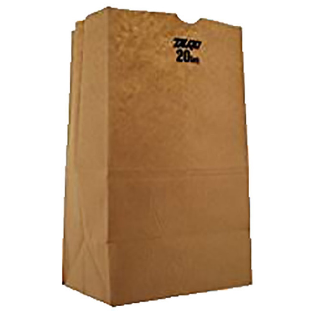 Duro Novolex #420 Paper Bags, 16 1/8inH x 8 1/4inW x 5 5/16inD, Kraft, Pack Of 500