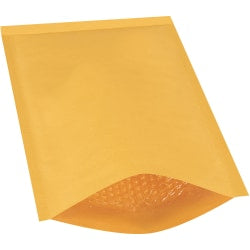 Partners Brand Kraft Heat-Seal Bubble Mailers, #4, 9 1/2in x 14 1/2in, Pack Of 100