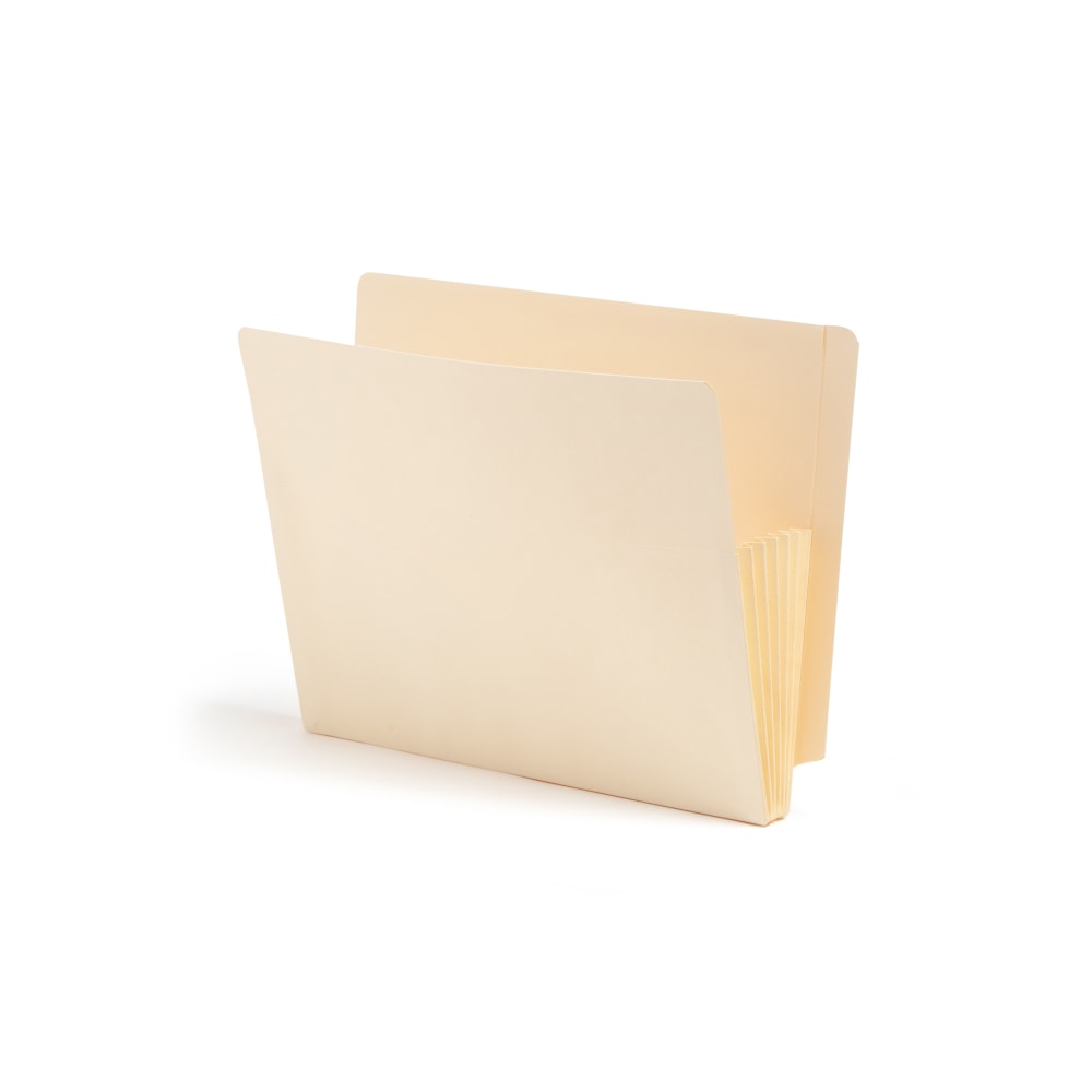 Smead End-Tab Convertible File Pockets, 5 1/4in Expansion, Letter Size, Manila, Pack Of 10