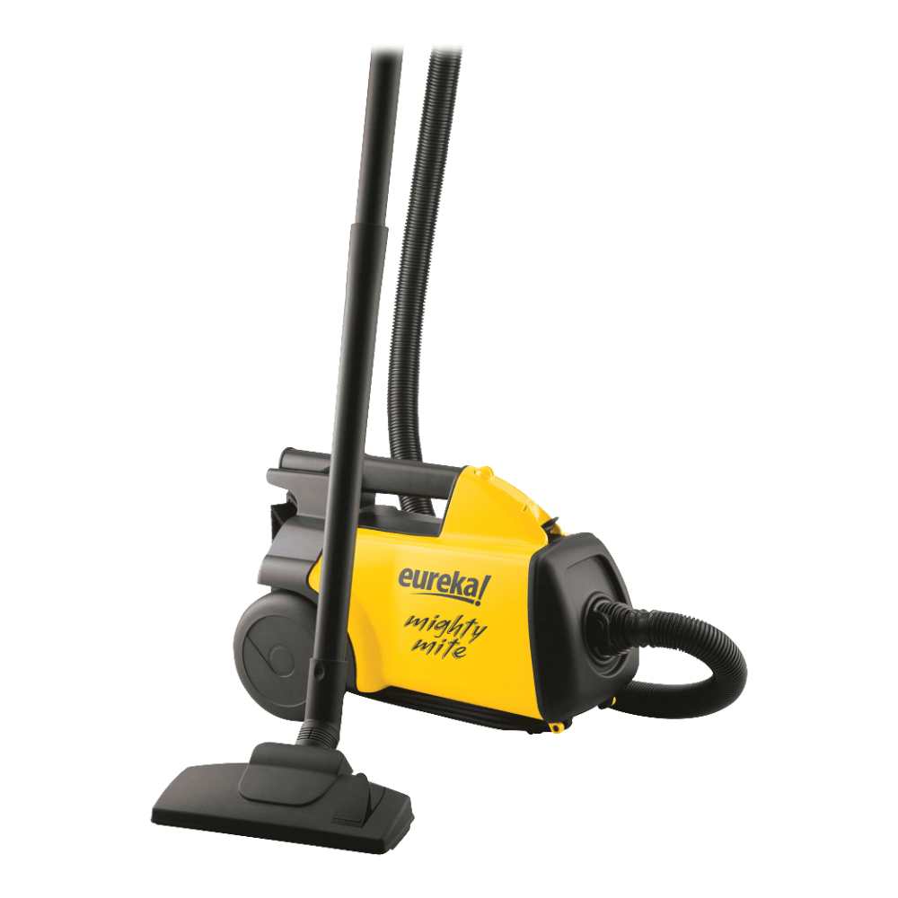 Eureka Mighty Mite Canister Vacuum, Black/Yellow