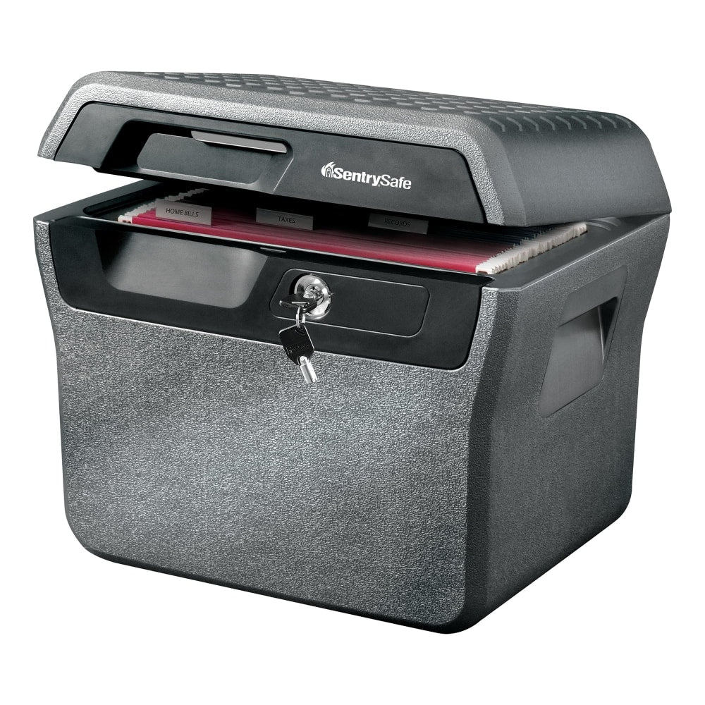 SentrySafe Waterproof Fire-Resistant File Holder, 44-Lb, 0.66 Cu Ft Capacity, Charcoal Gray