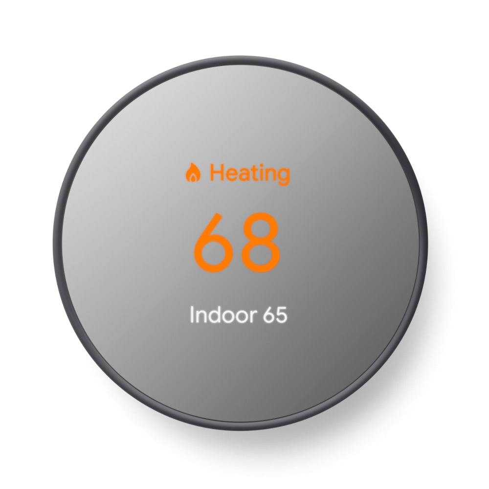Google Nest HVAC System Programmable Smart Thermostat With Sensor, Black