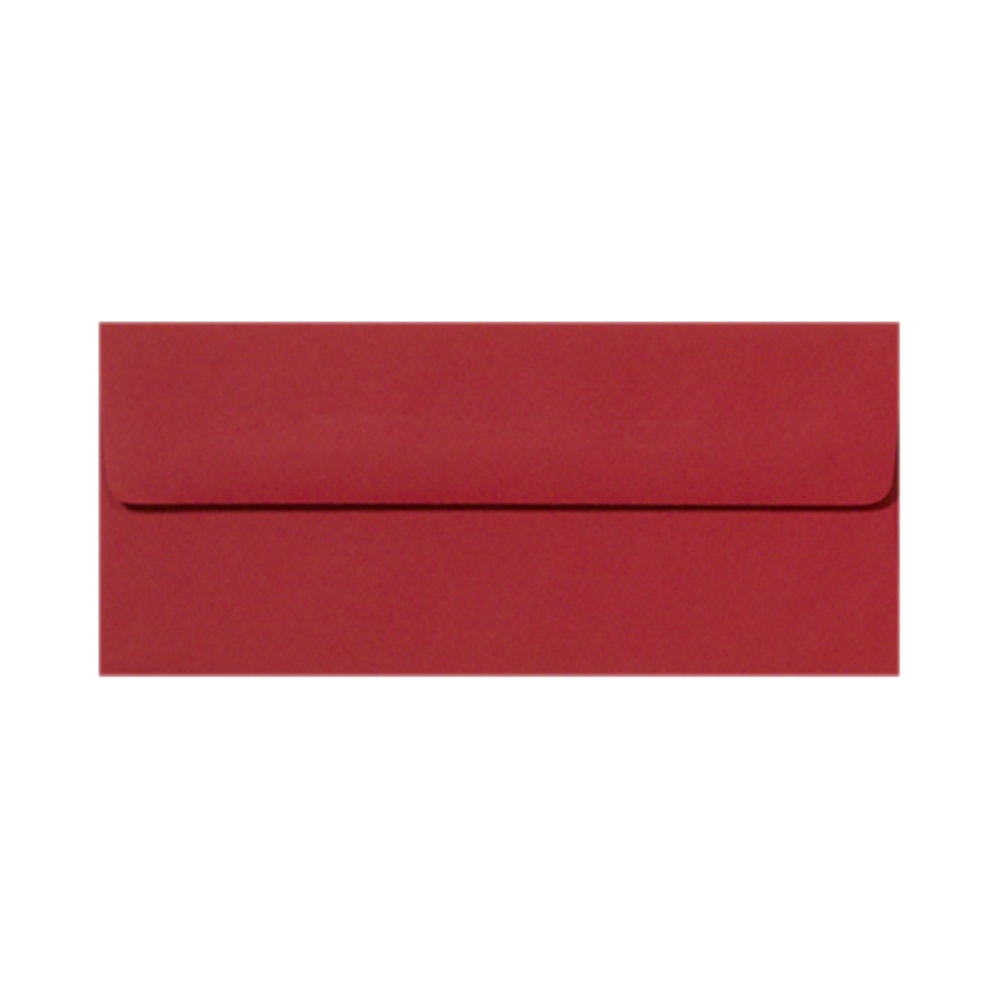 LUX #10 Envelopes, Peel & Press Closure, Ruby Red, Pack Of 250