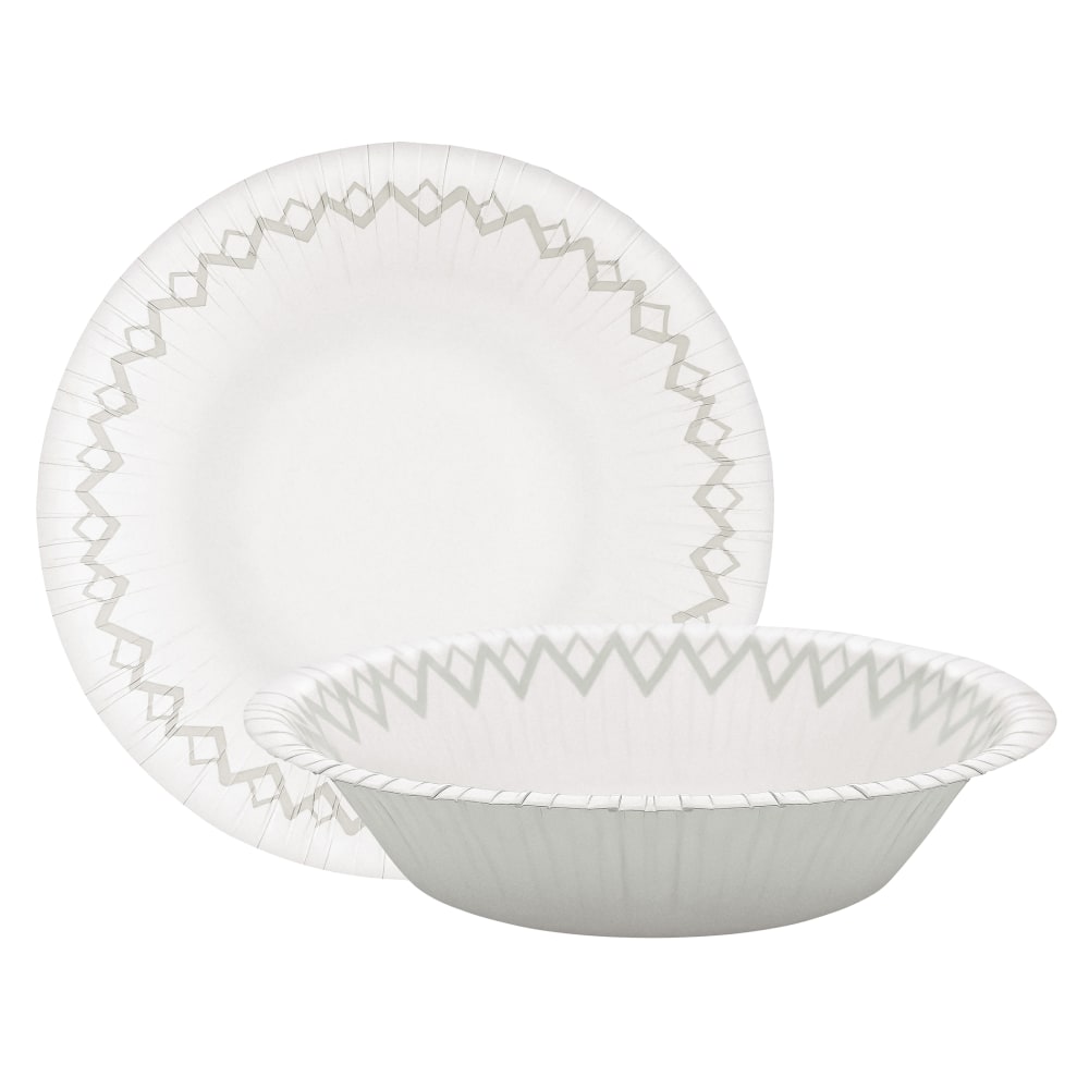 Highmark Paper Bowls, 14.9 oz, Printed White, Pack Of 125