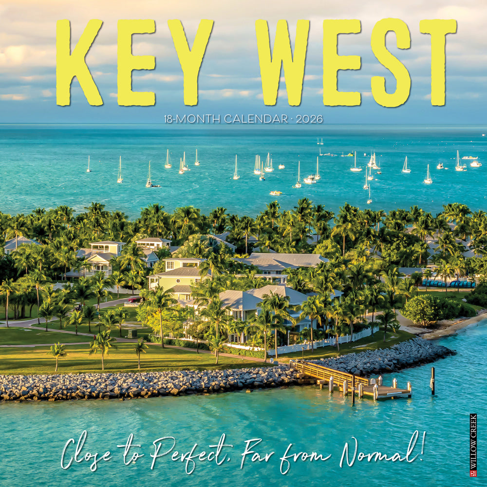 2026 Willow Creek Press Scenic Monthly Wall Calendar, 12in x 12in, Key West, January To December, 55465
