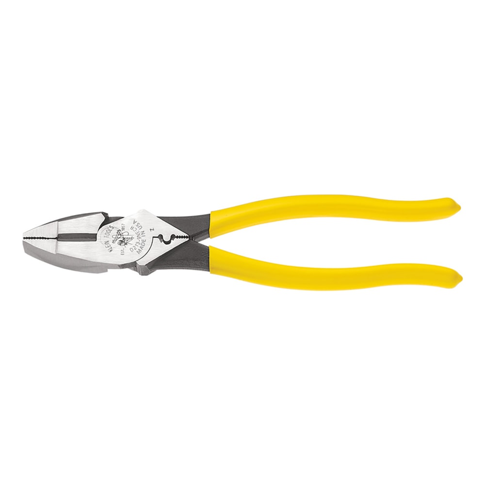 Klein Tools NE Type Side Cutter Pliers, 9 1/4 in Length, 25/32 in Cut, Plastic Dipped Handle