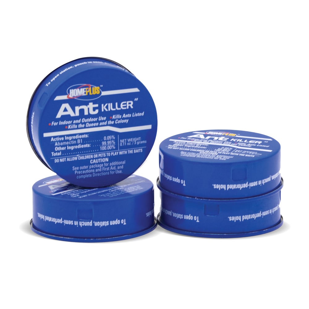 Home Plus Ant Killer, 0.11 Oz, Blue, Pack Of 4 Traps