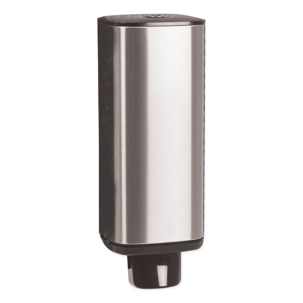 Tork Foam Skincare Manual Dispenser, 1 L Bottle; 33 oz Bottle, 4.25 x 4.25 x 11.38, Stainless Steel