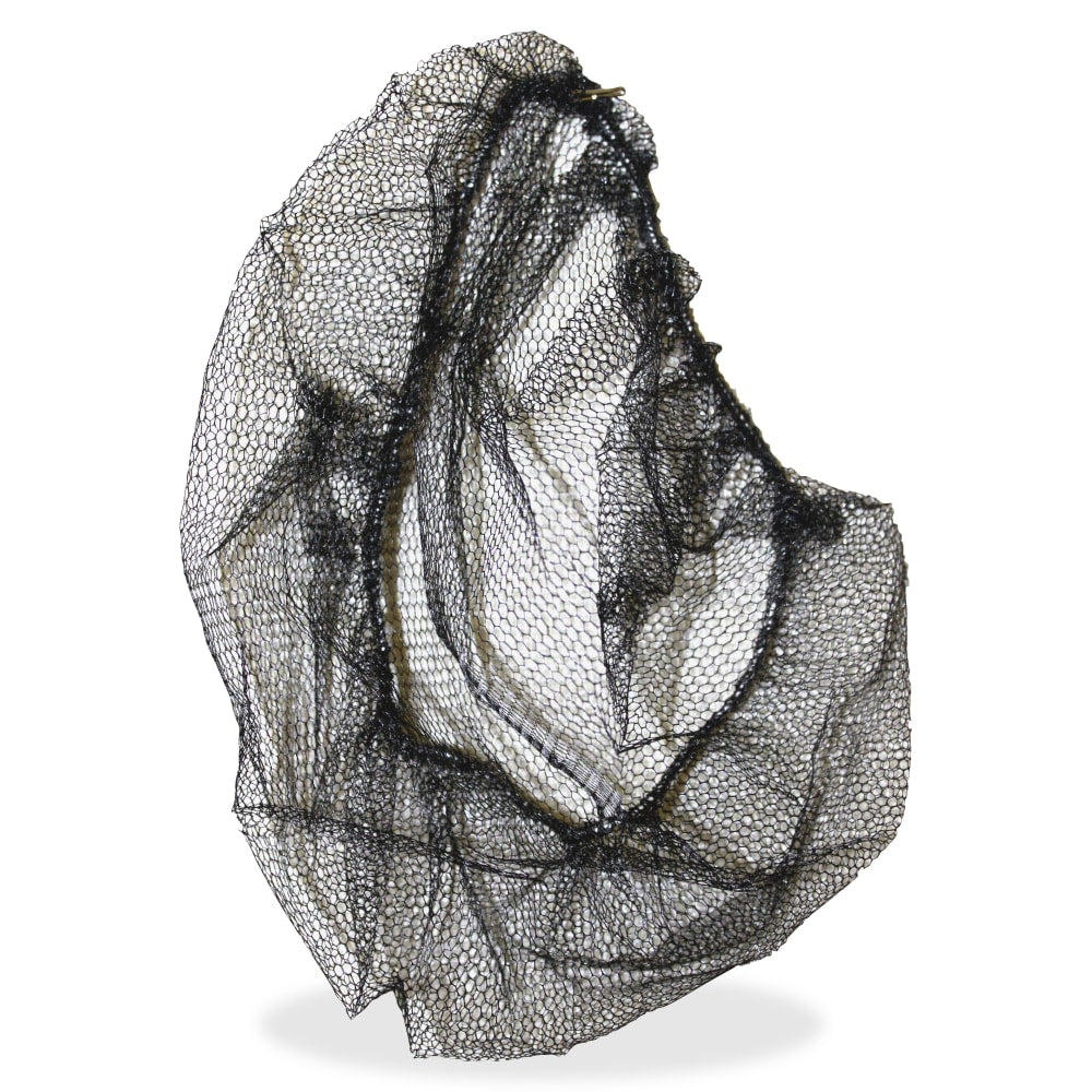 Genuine Joe Black Nylon Hair Net - Recommended for: Food Handling, Food Processing - Size Large - 21in Stretched Diameter - 85135CT