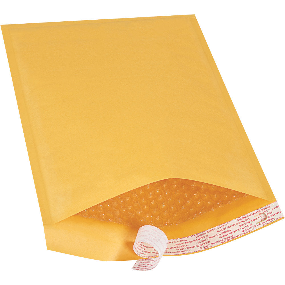 Partners Brand Kraft EZ Open Tear-Tab Bubble Mailers, #4, 9 1/2in x 14 1/2in, Pack Of 70