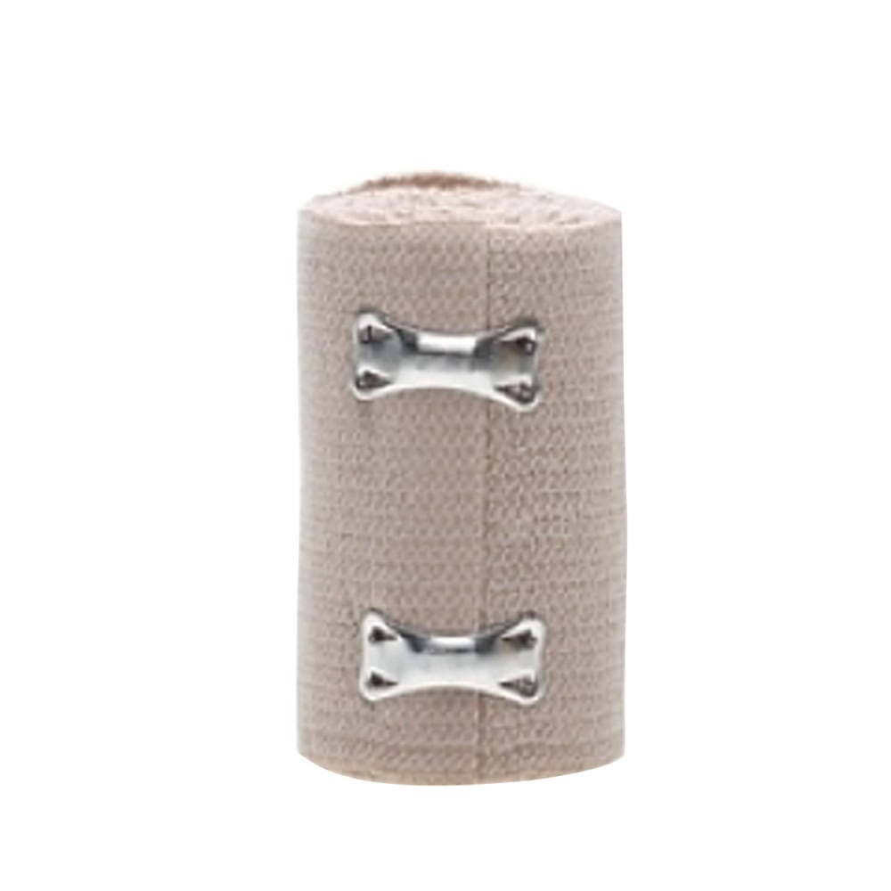 Medline Nonsterile Soft-Wrap Elastic Bandages, 3in x 5 Yd., Tan, Pack Of 50