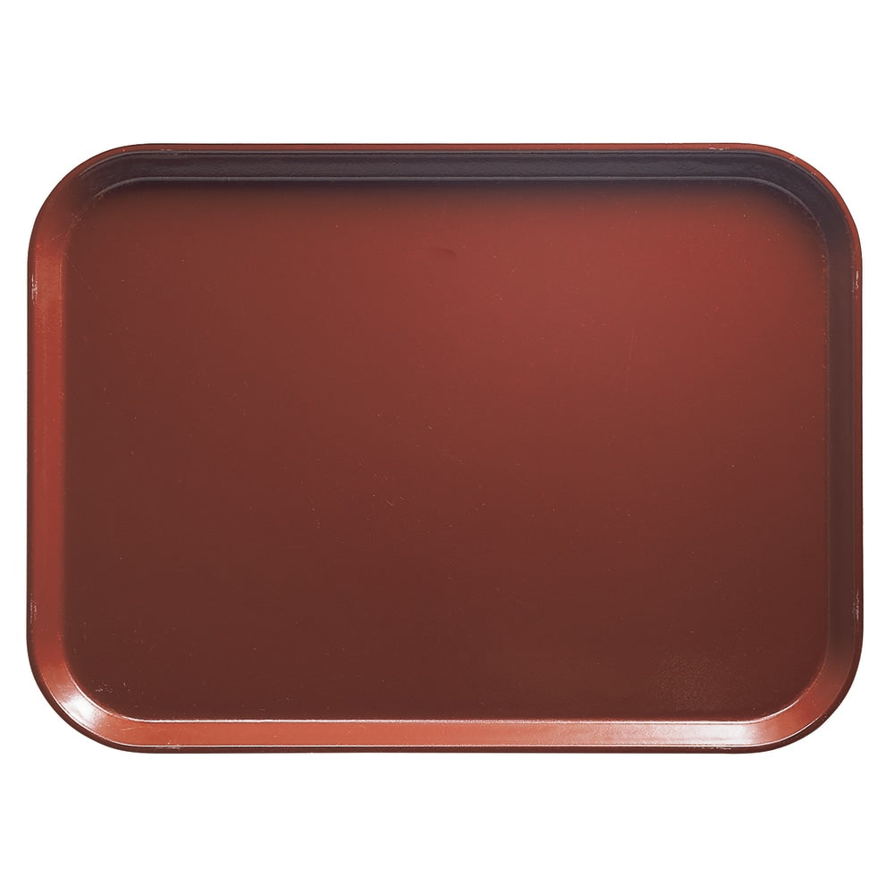 Cambro Camtray Rectangular Serving Trays, 14in x 18in, Real Rust, Pack Of 12 Trays