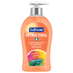 Softsoap Antibacterial Liquid Hand Soap, Crisp Clean Scent, 11.25oz pump