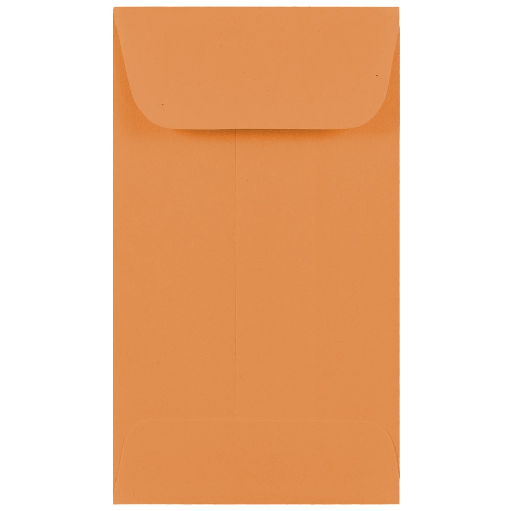 JAM PAPER #3 Coin Business Colored Envelopes, 2 1/2 x 4 1/4, Brown Kraft Manila, 25/Pack