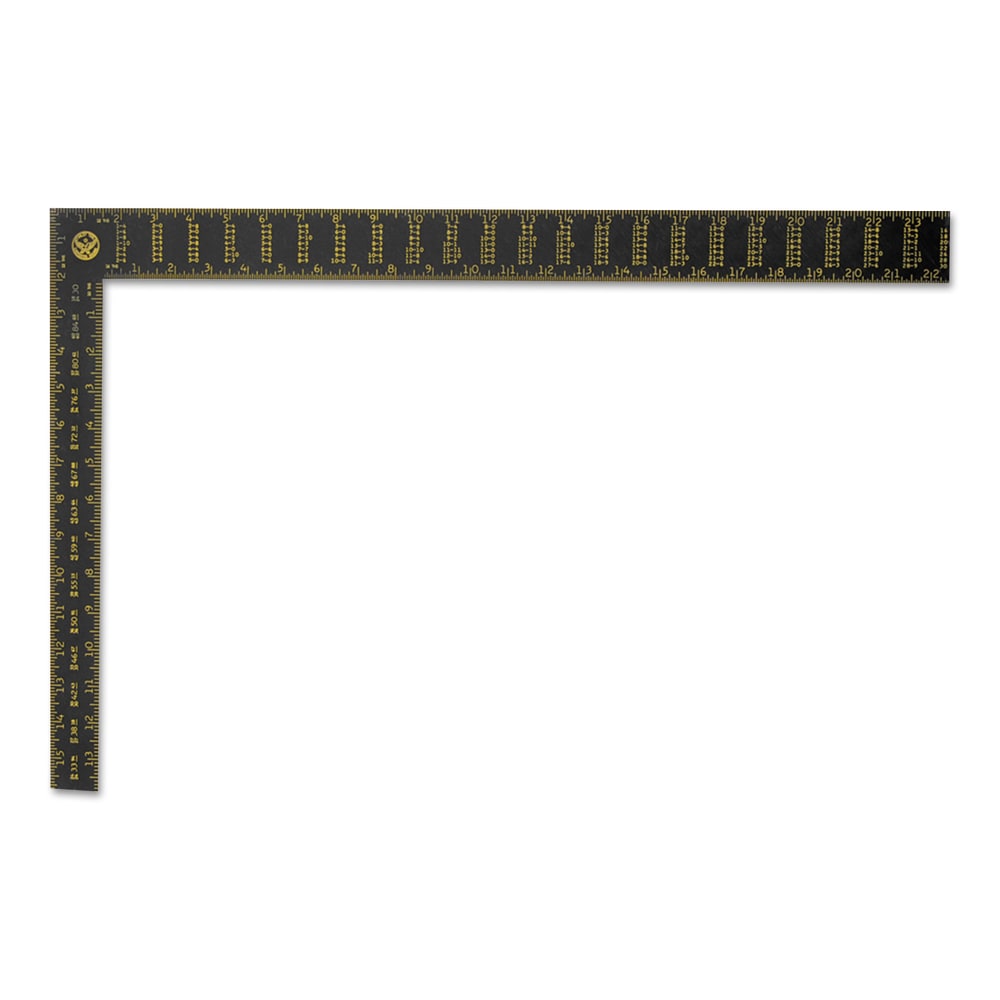 Stanley Premium Aluminum Rafter Squares, 16 in x 24 in, Back 1/16; Face 1/16, Aluminum