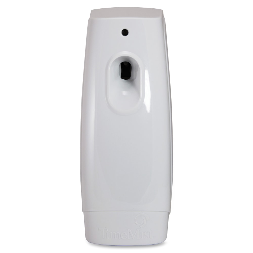 TimeMist Classic Metered Aerosol Dispenser - 0.25 Hour Medium - 30 Day Refill Life - 6000 ft³ Coverage - 2 x AA Battery - 6 / Carton - White
