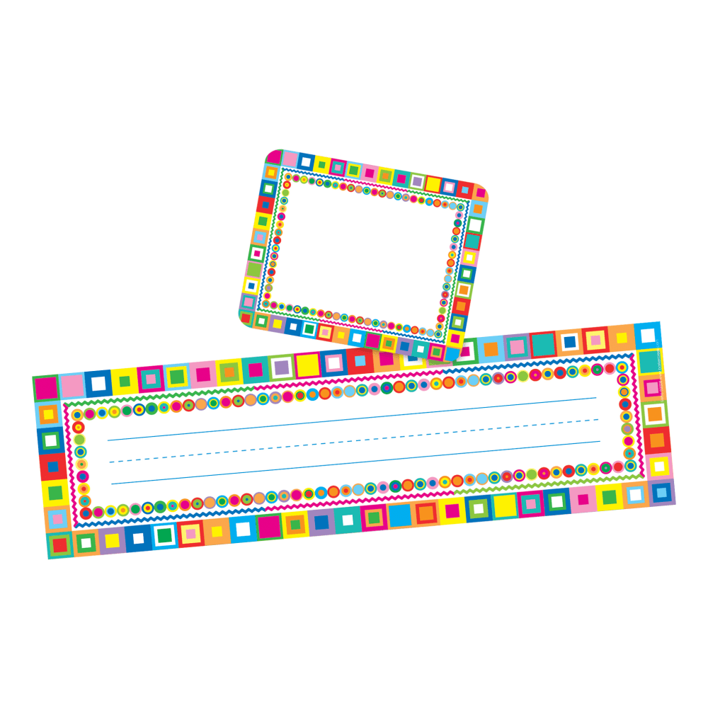 Barker Creek Name Tag And Name Plate Set, Retro