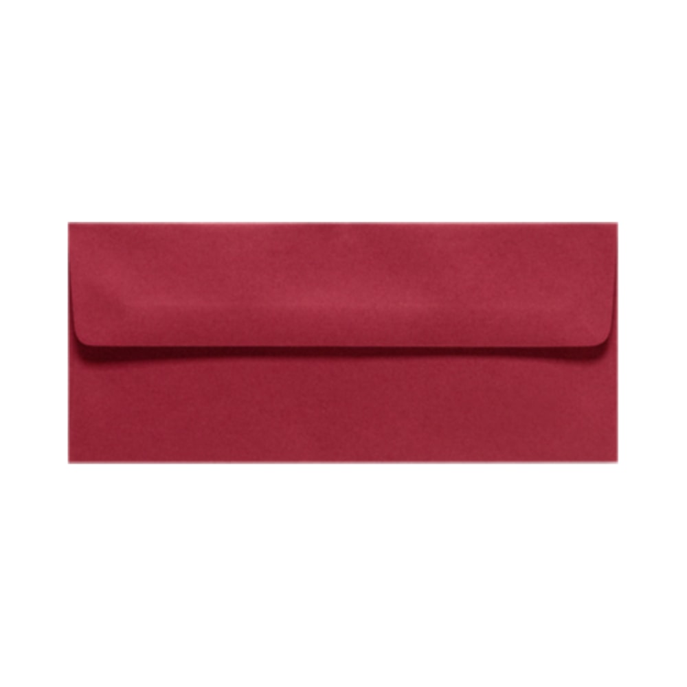 LUX #10 Envelopes, Peel & Press Closure, Garnet Red, Pack Of 500