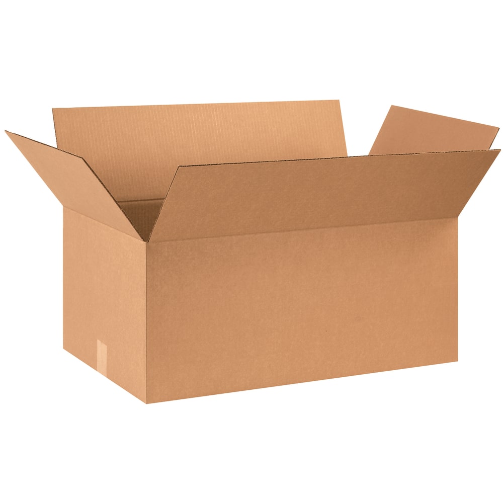 Partners Brand Corrugated Boxes, 28in x 16in x 12in, Kraft, Pack Of 10