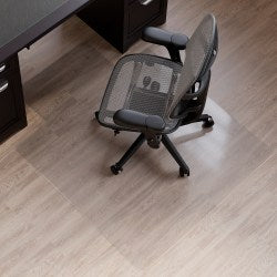Realspace Hard Floor Chair Mat, Wide Lip, 45in x 53in, Clear, OD47650