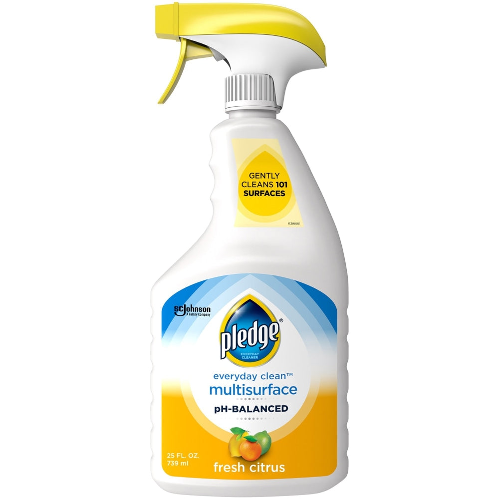 Pledge Everyday Clean pH-Balanced Multi-Surface Cleaner, 25 Oz, Fresh Citrus Scent