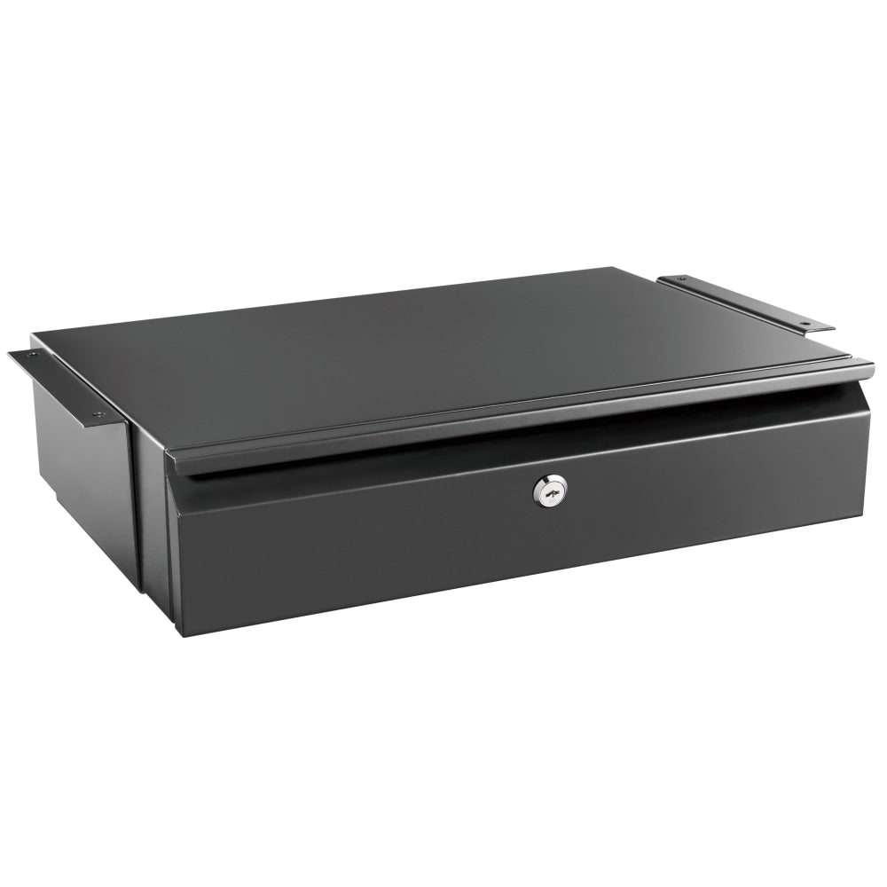 Mount-It! Under Desk Drawer With Lock, 20.2inW x 12.2inD, Black