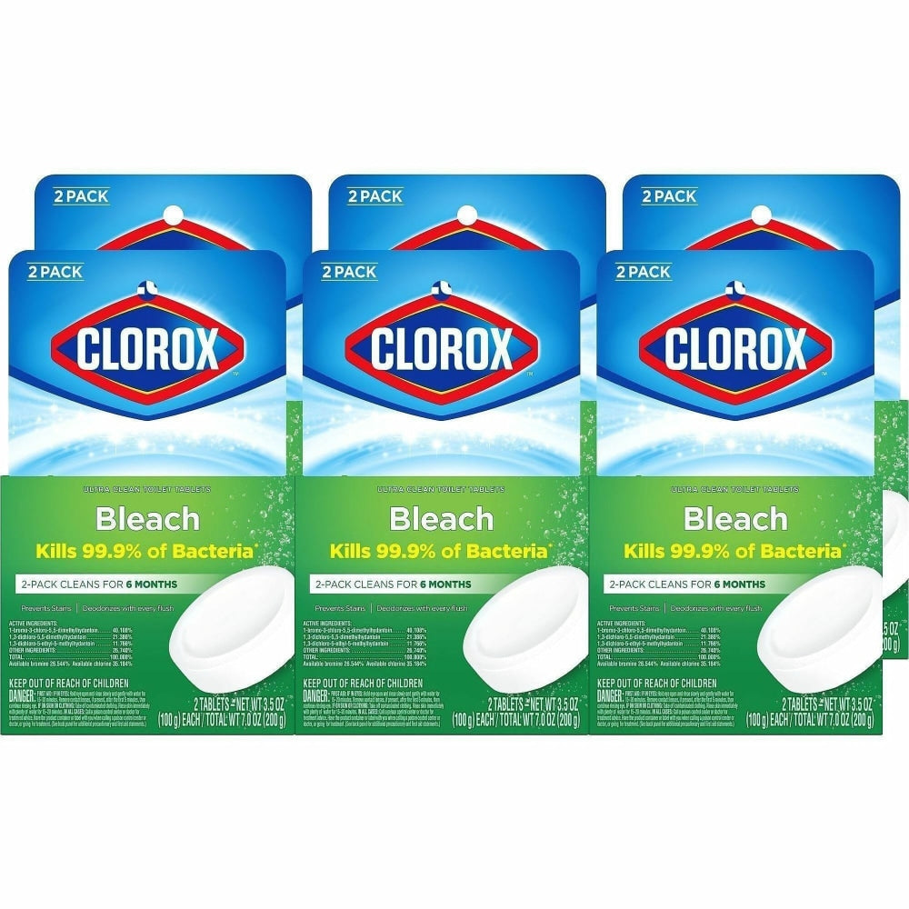 Clorox Ultra Clean Toilet Tablets Bleach, 3.50 oz (0.22 lb), 30024BD