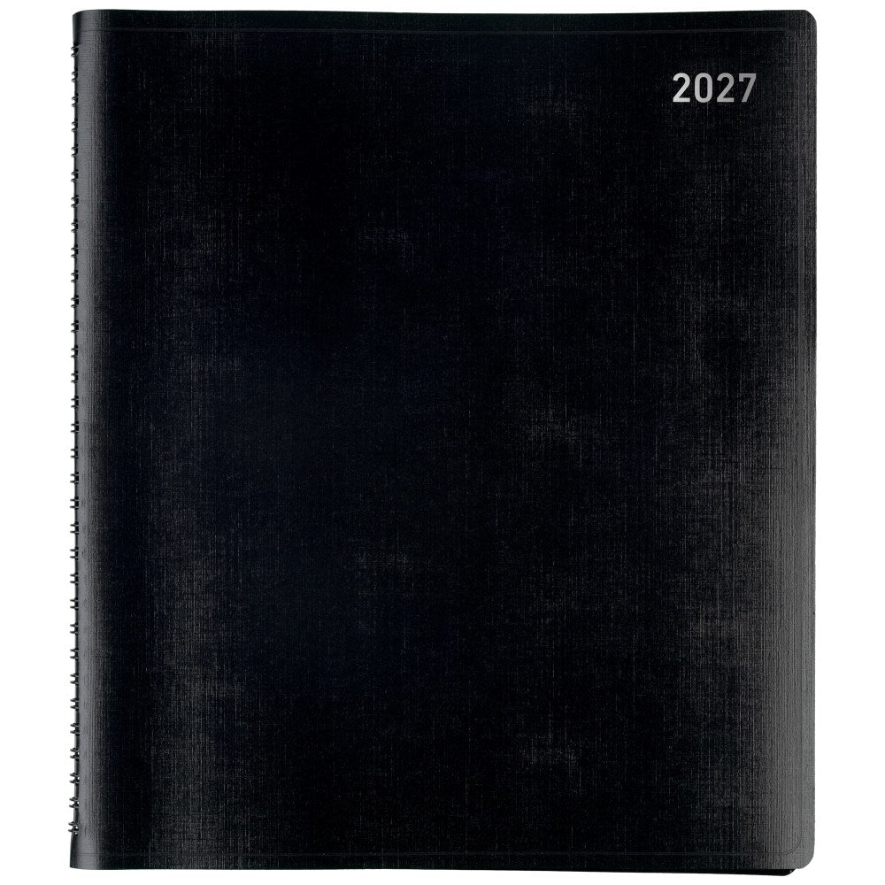 Office Depot Brand Monthly Planner, 9in x 11in, Black, January 2027 to January 2028, OD71060027