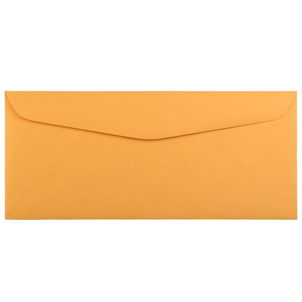 JAM PAPER #12 Recycled Envelopes, 4 3/4in x 11in, Brown Kraft Manila, Pack Of 25
