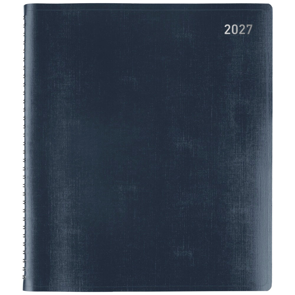 Office Depot Brand Monthly Planner, 9in x 11in, Navy, January 2027 to January 2028, OD71071727