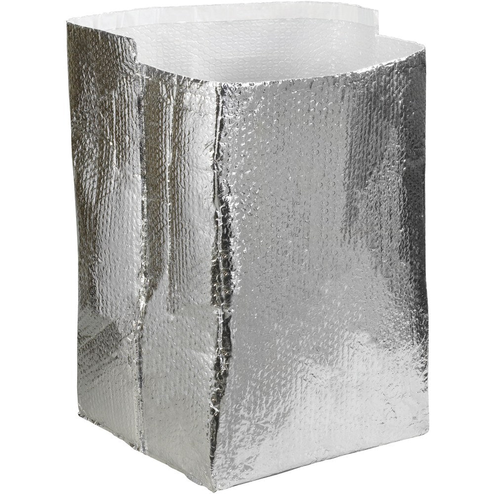 Partners Brand Insulated Box Liners, 16inH x 16inW x 16inD, Silver, Case Of 15