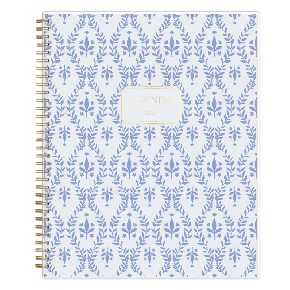 2027 Blue Sky Baritza Smooth Frosted Weekly/Monthly Planning Calendar, 8.5x11, Safety Wirebound Safety, 158964