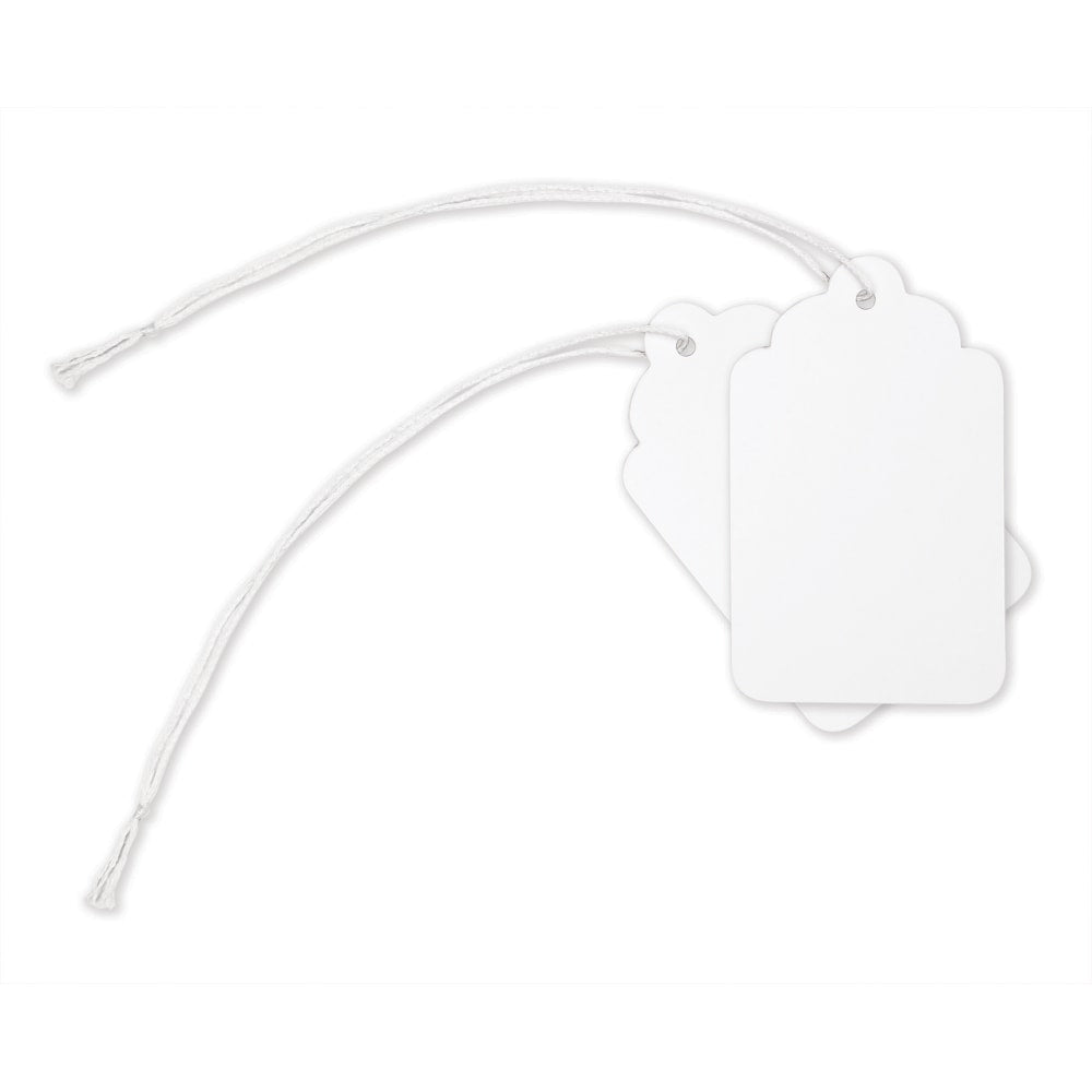 Office Depot Brand Merchandise Tags, Size 2, 0.75in x 1.13in, White, Pack Of 100