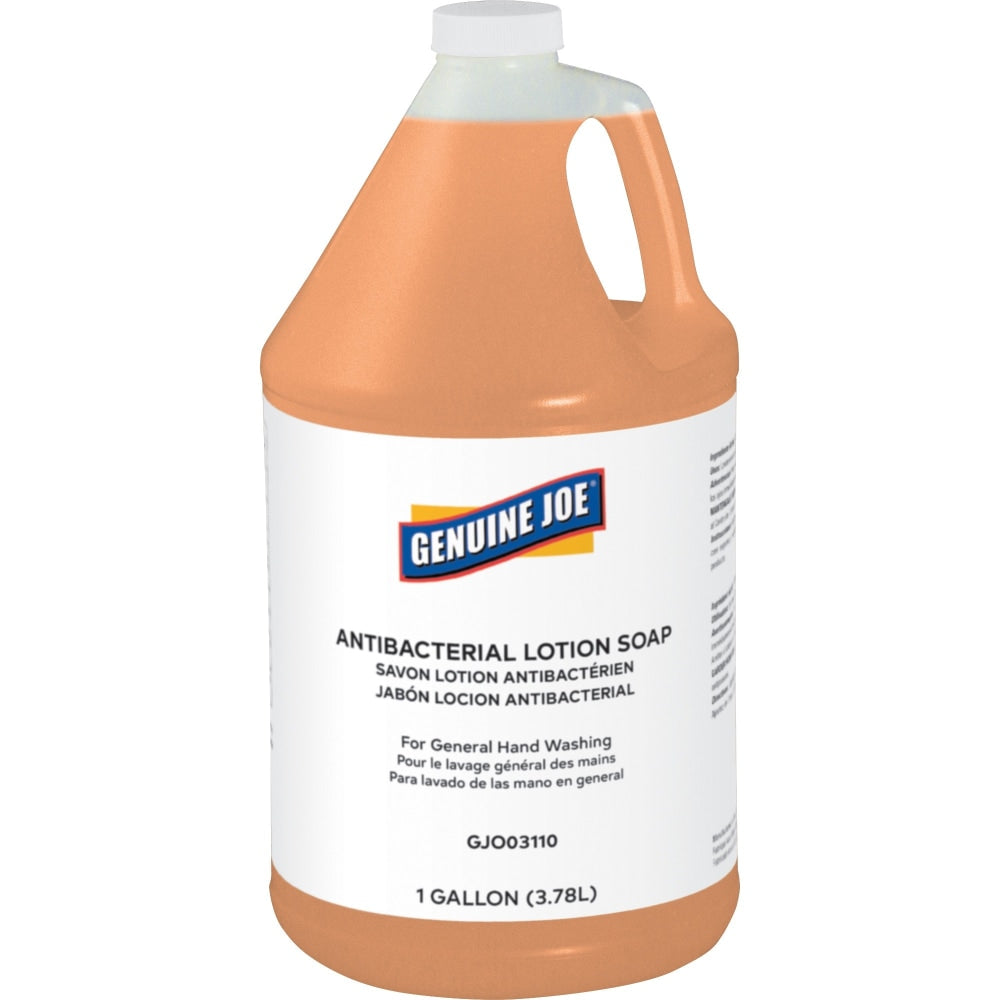 Genuine Joe Antibacterial Lotion Soap, 1 Gal.