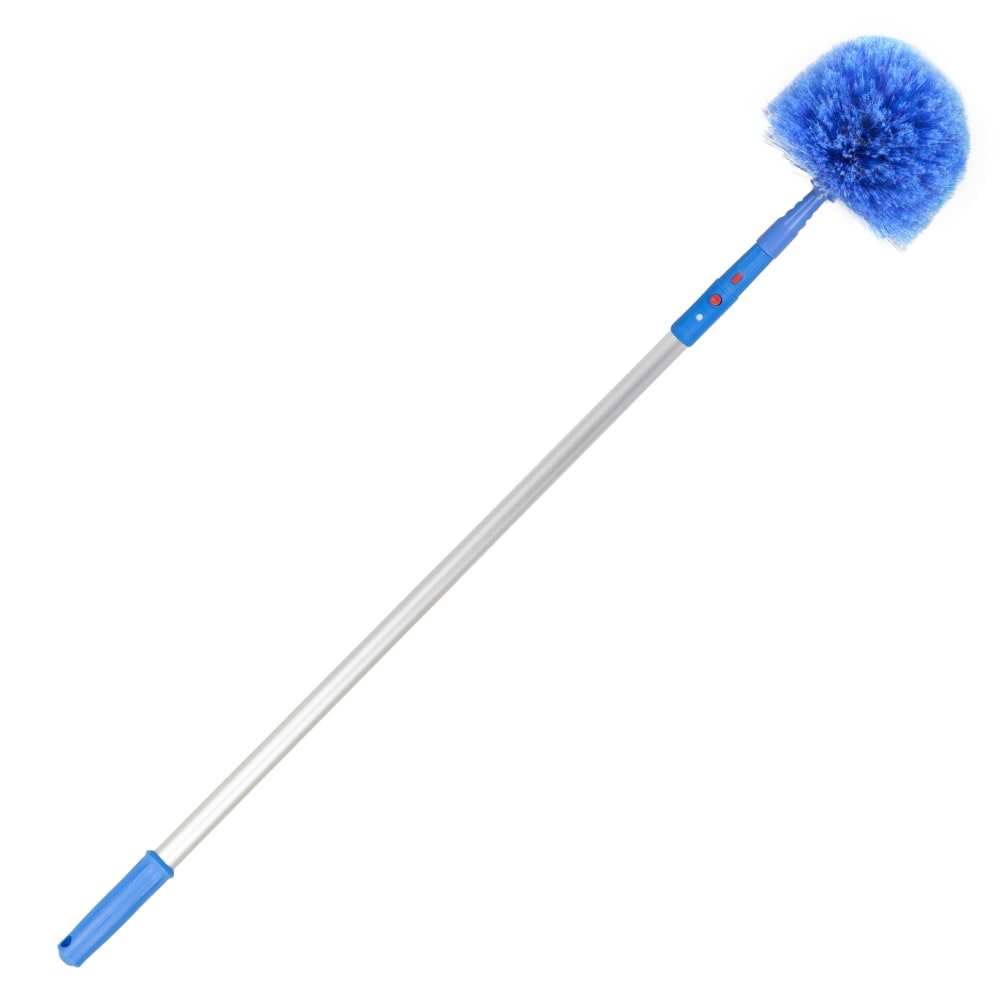Gritt Commercial Cobweb Duster Brush, 6 11/16in Cobweb / Corner Duster Brush with 6ft Telescopic Pole