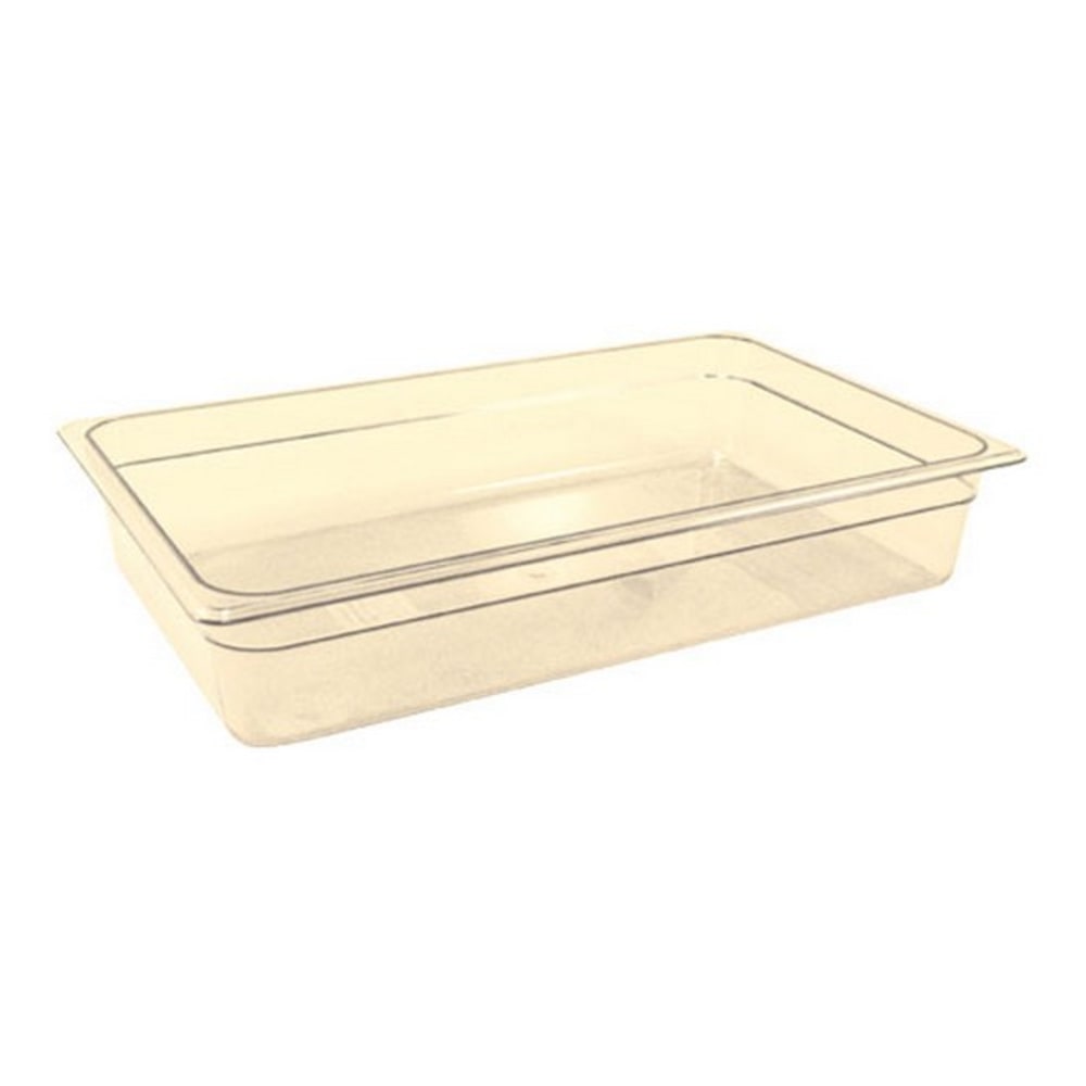 Cambro Full Size H-Pan Food Pan, 4in Deep, Yellow