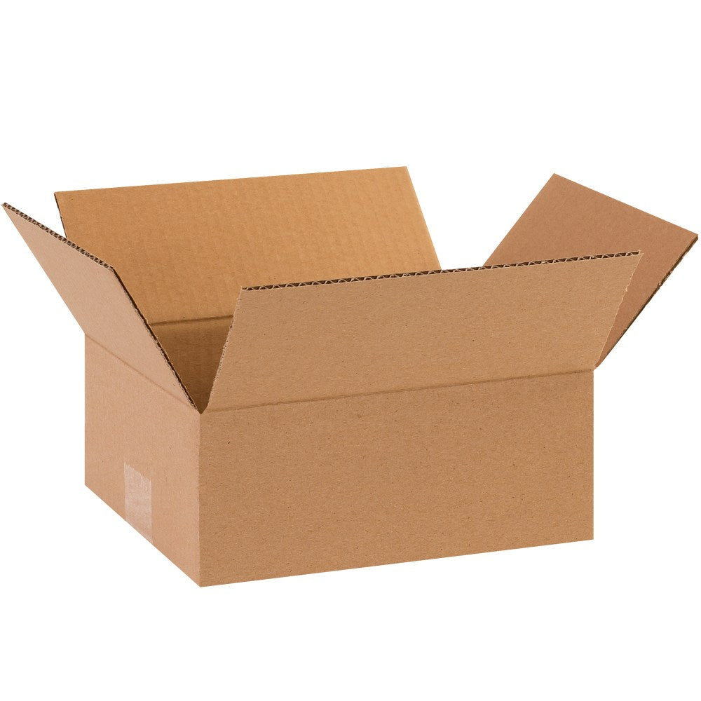 Partners Brand Flat Corrugated Boxes, 8in x 6in x 2in, Kraft, Pack Of 25 Boxes