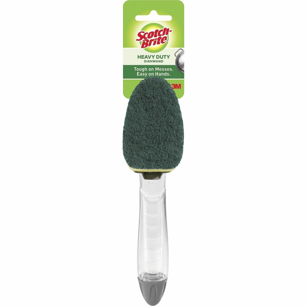 Scotch-Brite Heavy-Duty Dishwand - 4 / Carton - Plastic - Green