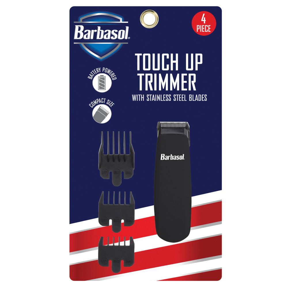 Barbasol Battery-Powered Portable Touch-Up Trimmer, Black