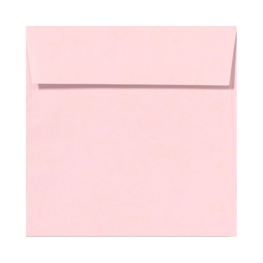 LUX Square Envelopes, 5 1/2in x 5 1/2in, Peel & Press Closure, Candy Pink, Pack Of 250