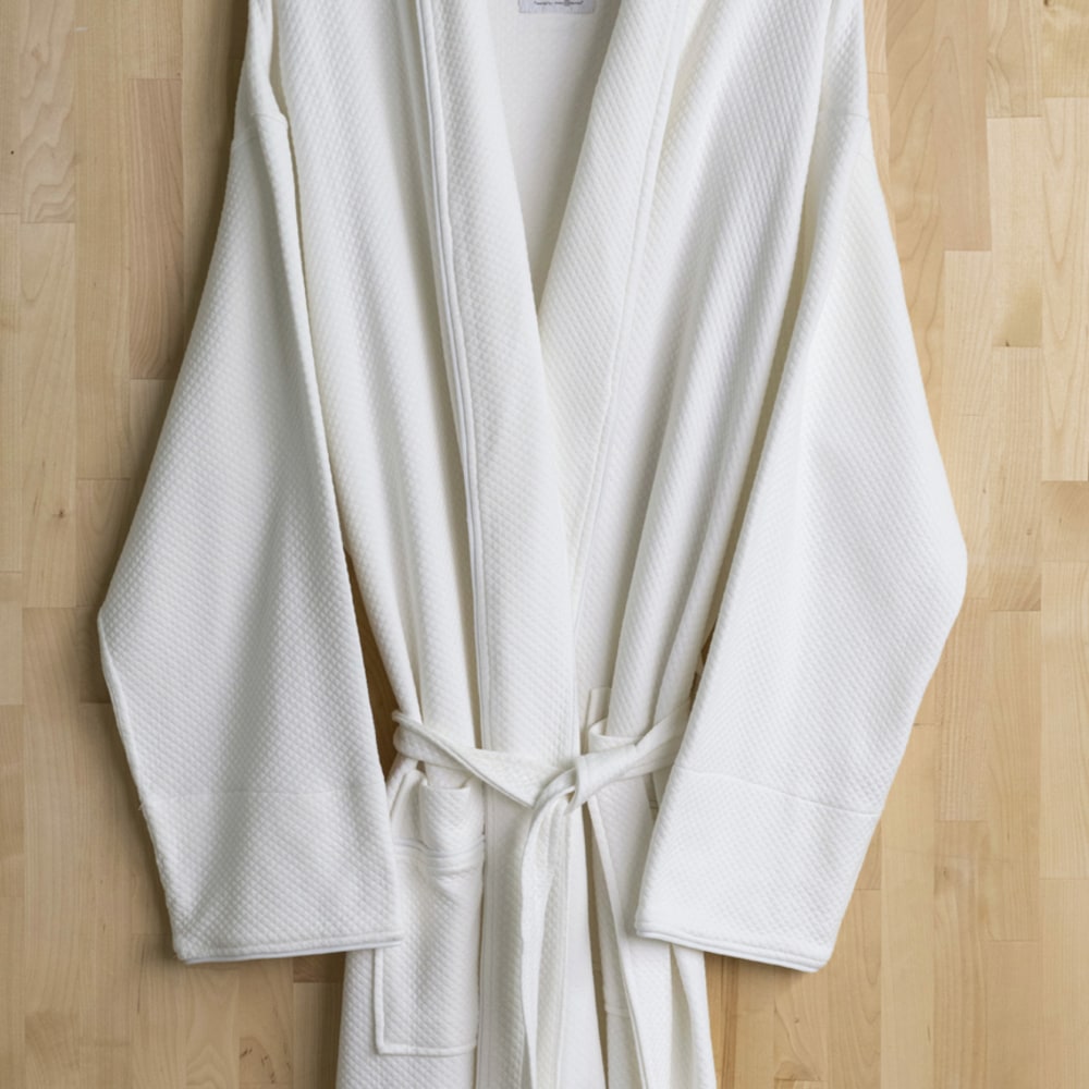 HSM Urbana Collection Robes, Waffle Shawl, White, 100% Recycled, Total Qty 10