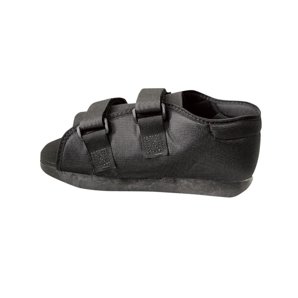 Medline Semi-Rigid Nylon Post-Op Shoe, Mens, Large, Black