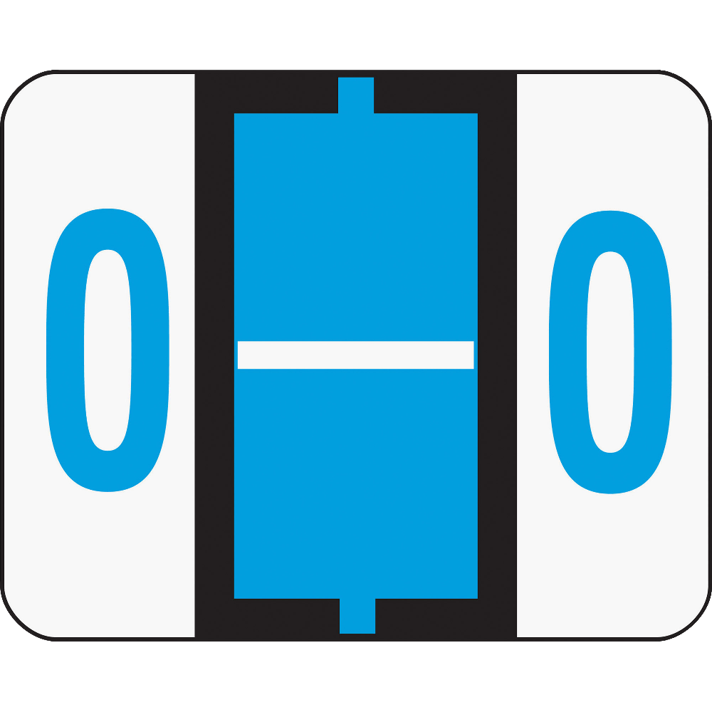 Smead BCCR Bar-Style Permanent Alphabetical Labels, O, Blue, Roll Of 500