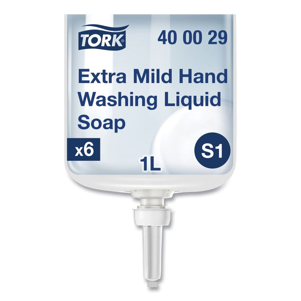 Tork Premium Extra Mild Soap Refill, Unscented, 1 L, 6/Carton
