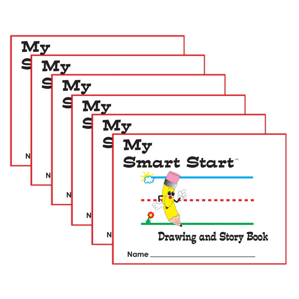 Teacher Created Resources Smart Start Handwriting Series Journals, Letter Size, 48 Sheets, Landscape, Pack Of 6 Journals
